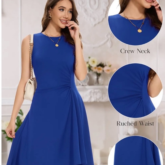 Chic Royal Blue High Low Dress - Picture 1 of 3